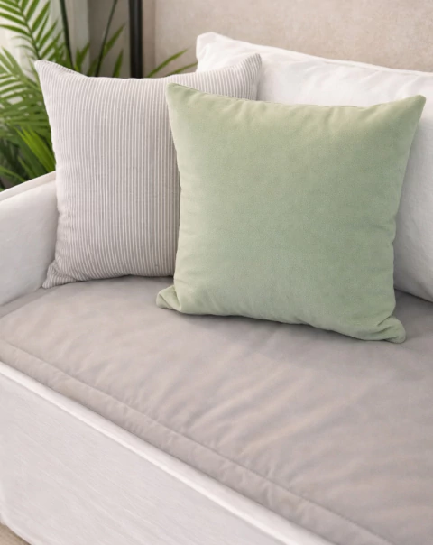 PILLOW PARA SILLÓN PANA GRIS - comprar online