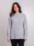 Tricot Mousse Alongado Vic Cinza - comprar online