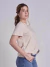 T-Shirt Yasmin Listras Largas Areia - Nina Basics