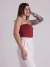 Blusa Tube Top Lia Bordô na internet
