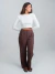 Pantalona Alfaiataria Florence Marrom
