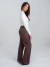 Pantalona Alfaiataria Florence Marrom - comprar online