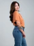 Blusa Decote V Viscotricot Terracota - comprar online