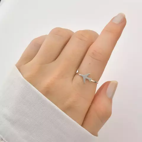 Anel Avião Plano Liso