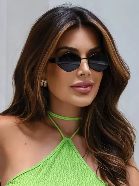 Oculos de Sol Premium Ares - Preto - Metal -