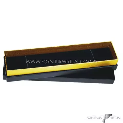 Caixinha/Estojo Preta/Dourada para Pulseira