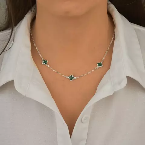 Choker 3 Trevos Esmeralda 40 cm