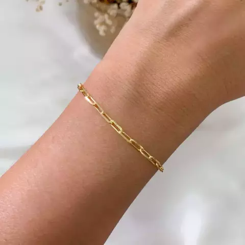 Pulseira cartier Elo Grande Banhada a Ouro 18K Unissex Ajustável - comprar online