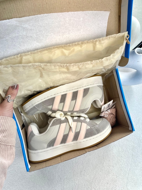 Adidas Campus | Cinza & Rosa