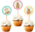 Cupcakes Toppers Carpinchos x10 - Papel en internet