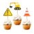 Cupcakes Toppers Construccion x10 - Papel - comprar online