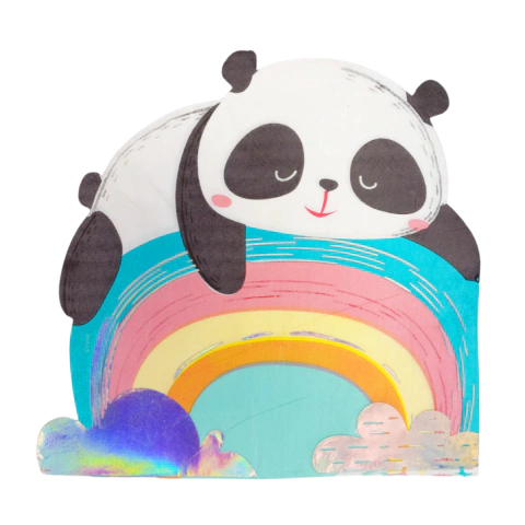 Servilletas de Papel Panda y arcoiris x12 - comprar online