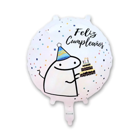 Globo esfera meme - Feliz cumpleaños - 45 cm - comprar online