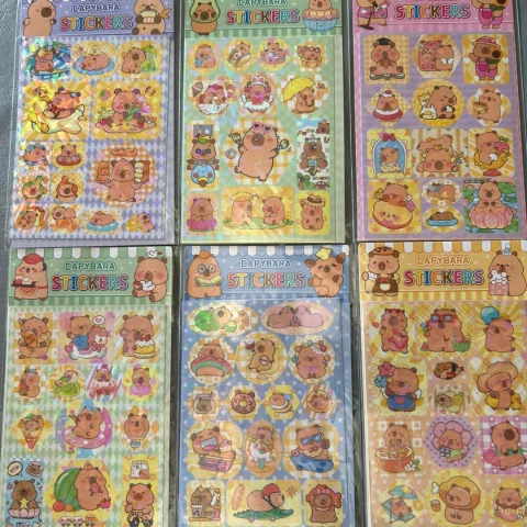 Stickers Carpincho x 10 planchas - comprar online