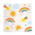 Servilletas de Papel arcoiris y Nube x 12 - comprar online