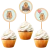 Cupcakes Toppers Carpinchos x10 - Papel en internet