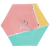 Plato Hexagonal Lets Party x6 - Polipapel 22 cm en internet