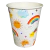 Vaso arcoiris y Nube x6 - Polipapel 226 ml en internet