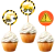 Cupcakes Toppers Construccion x10 - Papel en internet
