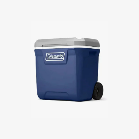 CAIXA TÉRMICA 62L 65QT LAKESIDE COM RODAS COR AZUL ESCURO COLEMAN