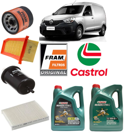 Service de Lubricentro para Renault Kangoo Ii 1.6 Sce 114 Nafta 2018 a 2025 - Aceite y Filtros - comprar online