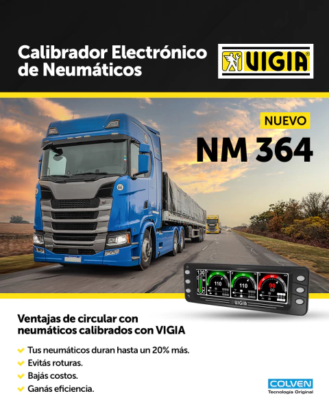 Calibrador Electrónico de Neumáticos Vigía NM-364