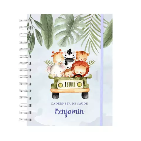 Caderneta de Vacinação - Safari azul - comprar online