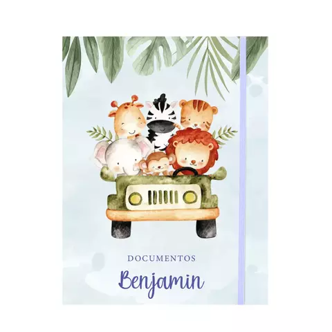 Porta documentos - Safari azul - comprar online