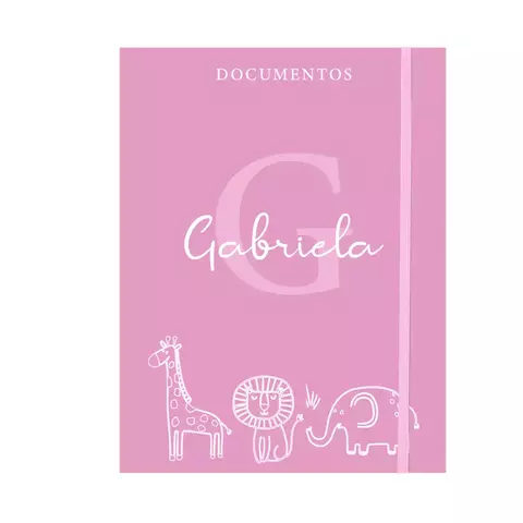 Porta documentos - Safari minimalista rosa - comprar online