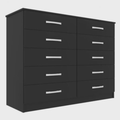 Cômoda 10 Gavetas Premium Black na internet