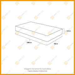 Colchão de Espuma D20 Solteiro - Supreme - 78x188x12cm na internet