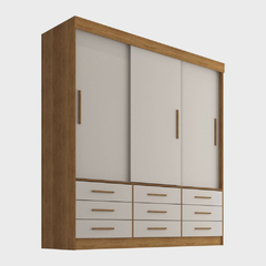 Guarda Roupa Casal 3 Portas 9 Gavetas Luana