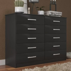 Cômoda 10 Gavetas Premium Black