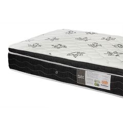 Cama Box Com Baú e Auxiliar Solteiro + Colchão De Molas - Physical Nanolastic 88cm - TracTools