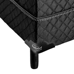 Cama Box Solteiro Conjugada Unyco D28 Ortopédico Preta - comprar online