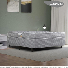 Cama Box de Casal Ortopedic, Espuma Alto Suporte, 56x138x188 cm