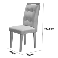 Sala De Jantar Mesa Olímpia 120cm Mdf Vidro Canto Copo Com 4 Cadeiras Grafite, Off White E Imbuia - loja online