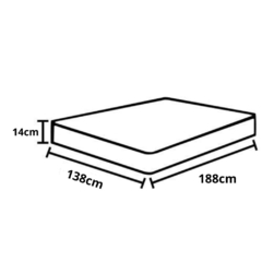 Imagem do Colchão Casal Espuma D33 Sleep 138x188x14cm
