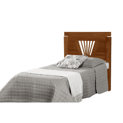 Cama Solteiro Vintage com Colchão Madeira Maciça Gabriela - Castanho