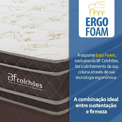 Colchão Casal 100% Espuma Dupla Face Antialérgico 138x188x22cm