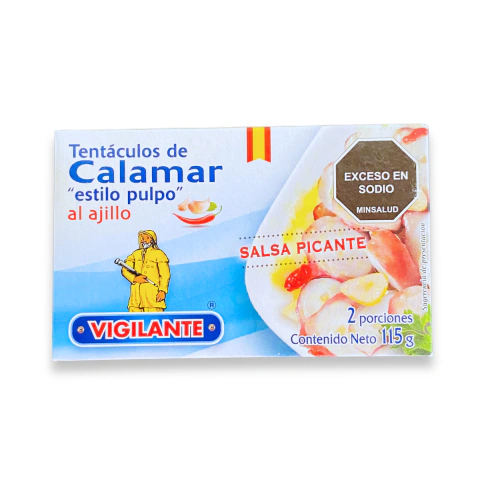 Tentaculos De Calamar Estilo Pulpo Al Ajillo Vigilante 115g