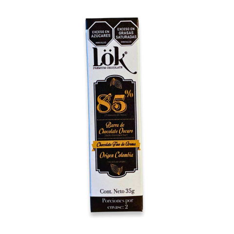 Barra Chocolate Lök 85% cacao de 35g - comprar en línea