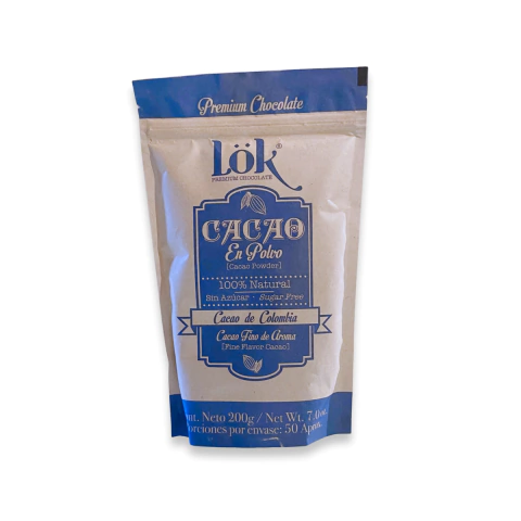 Cacao En Polvo 200 gramos Lök - comprar en línea