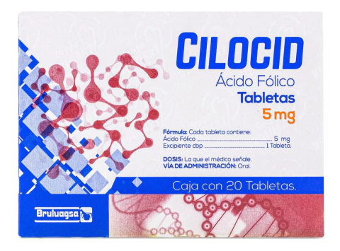 Cilocid Acido Folico 20 Tabletas 5 Mg Bruluagsa