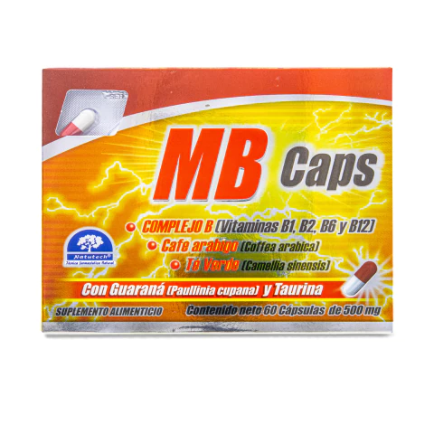Mb Caps Complejo B Vitaminas B1, B2, B6 Y B12, Café Arabigo