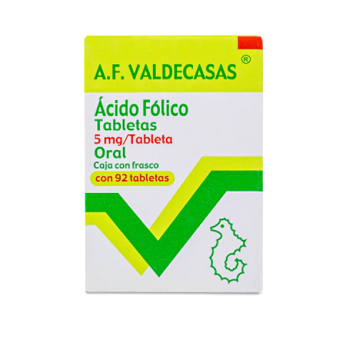 A.f. Valdecasas Acido Folico 92 Tabs. 5 Mg Valdecasas Sabor Sin Sabor