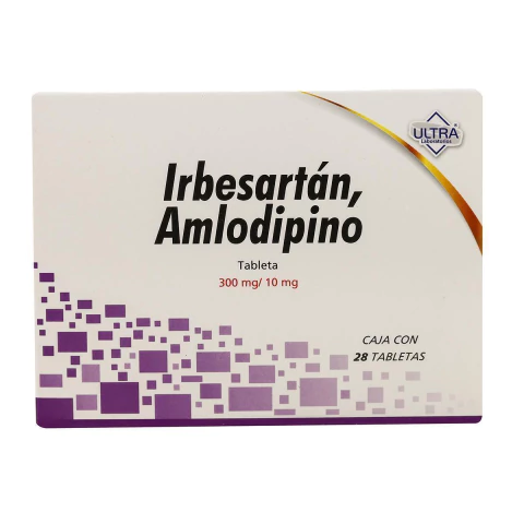 Irbesartán Amlodipino Con 28 Tabletas 300/10mg Ultra