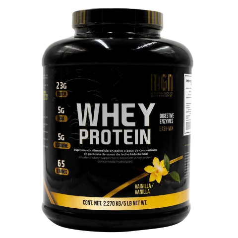 Whey Protein Vainilla 5 Lb Mgn 23g Proteína