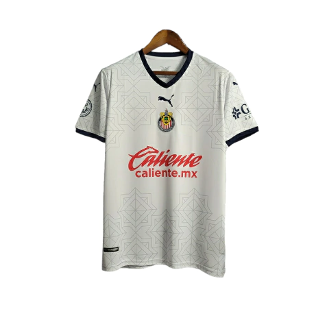 Camisa Chivas Guadalajara II 22/23 - Torcedor Puma Masculina - Branca com detalhes em azul e vermelho
