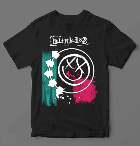 Camiseta Blink-182 - Logo Oficina do Rock - 100% Algodão